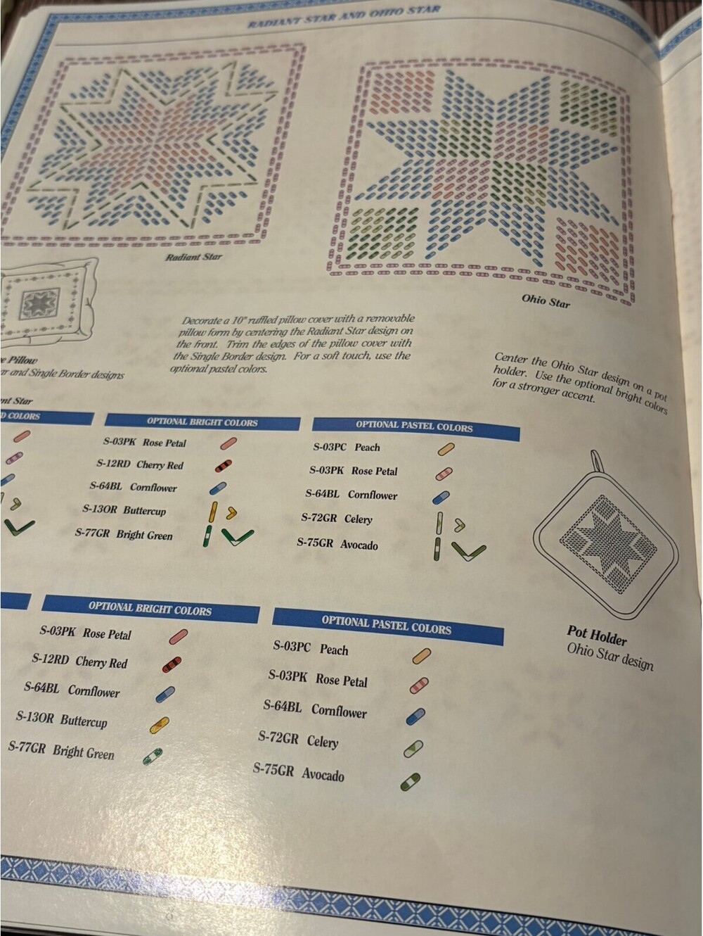 Vintage ColorPoint Paintstitching Stitch Colorful Quilts Pattern Book - Picture 7 of 9